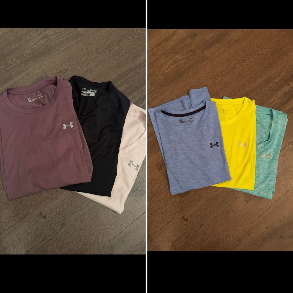 Under Armour Women Medium Workout Tops EUC 6 Shirts